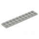 LEGO lapos elem 2x10, világosszürke (3832)